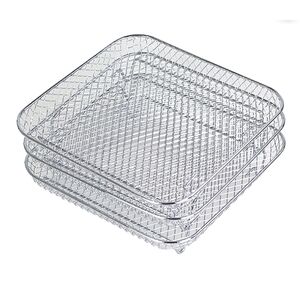 Premium Silver Stainless Steel Square Air Fryer baskets